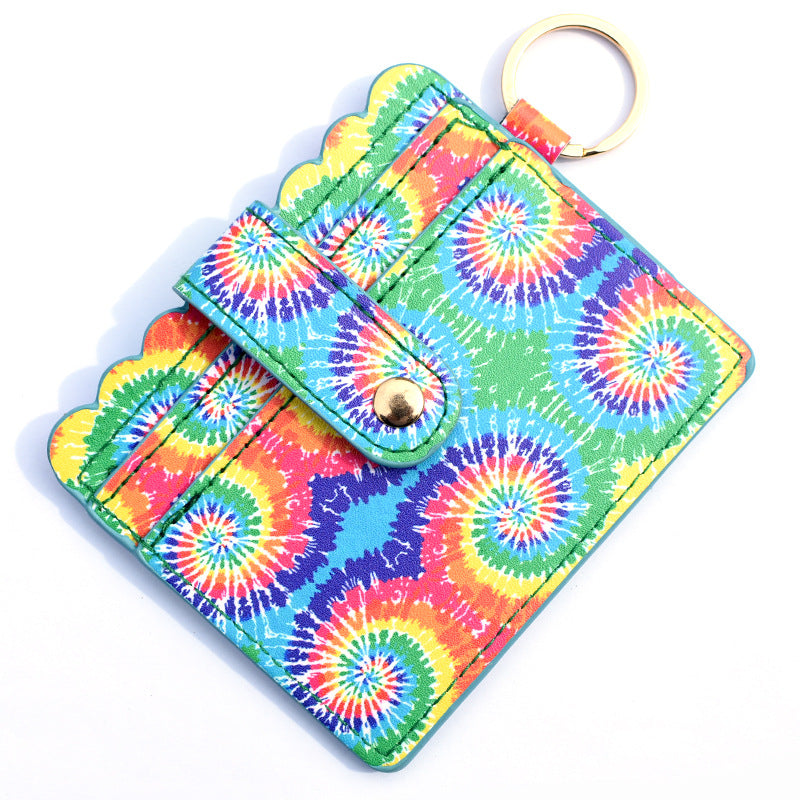 Wholesale PU Leather Leopard Purse Keychain